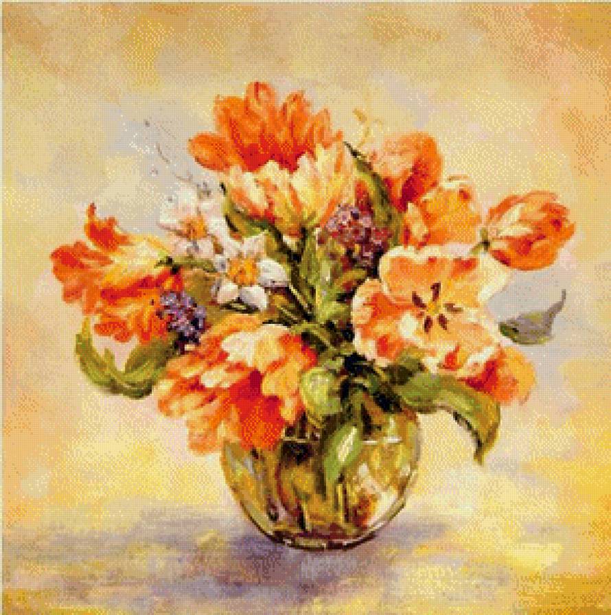 Серия "Букет" - букет, цветы, тюльпаны - предпросмотр
