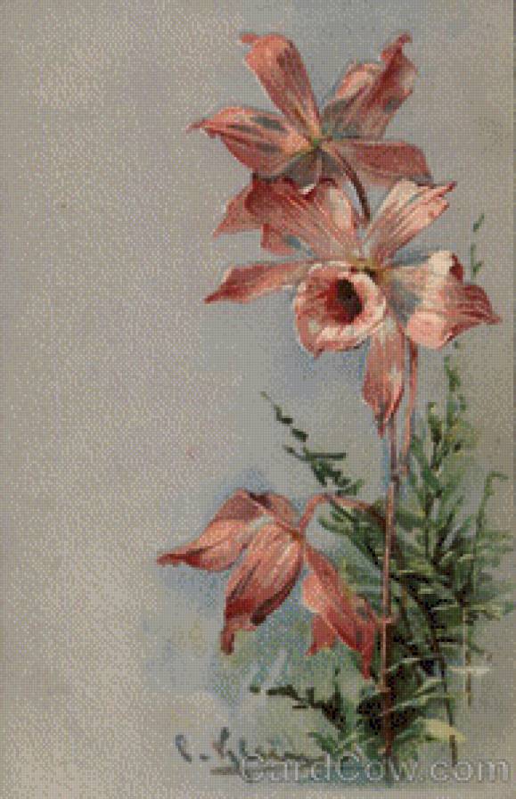 Long Stemmed Pink Flowers with Greenery - предпросмотр