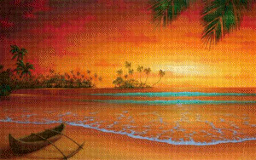 Красивейший пейзаж) - пейзаж, картина, море - предпросмотр