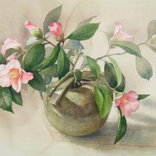 Схема вышивки «Японская цветочная акварель»