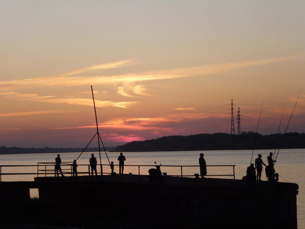 Старая пристань. - пейзаж, вода. - оригинал