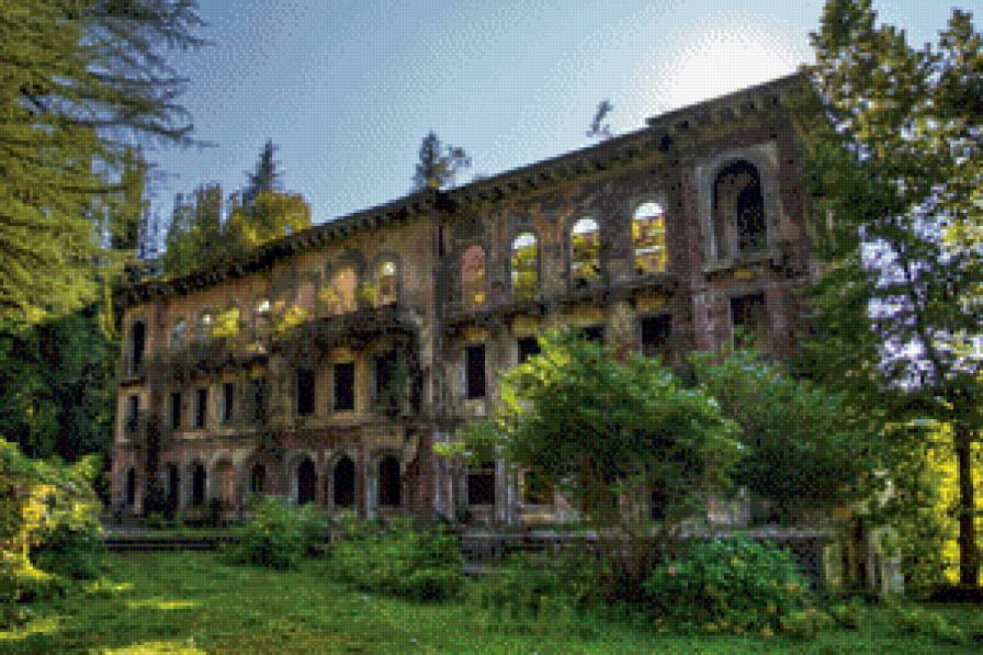 Пустой брошенный дом - природа, дом, пейзаж - предпросмотр