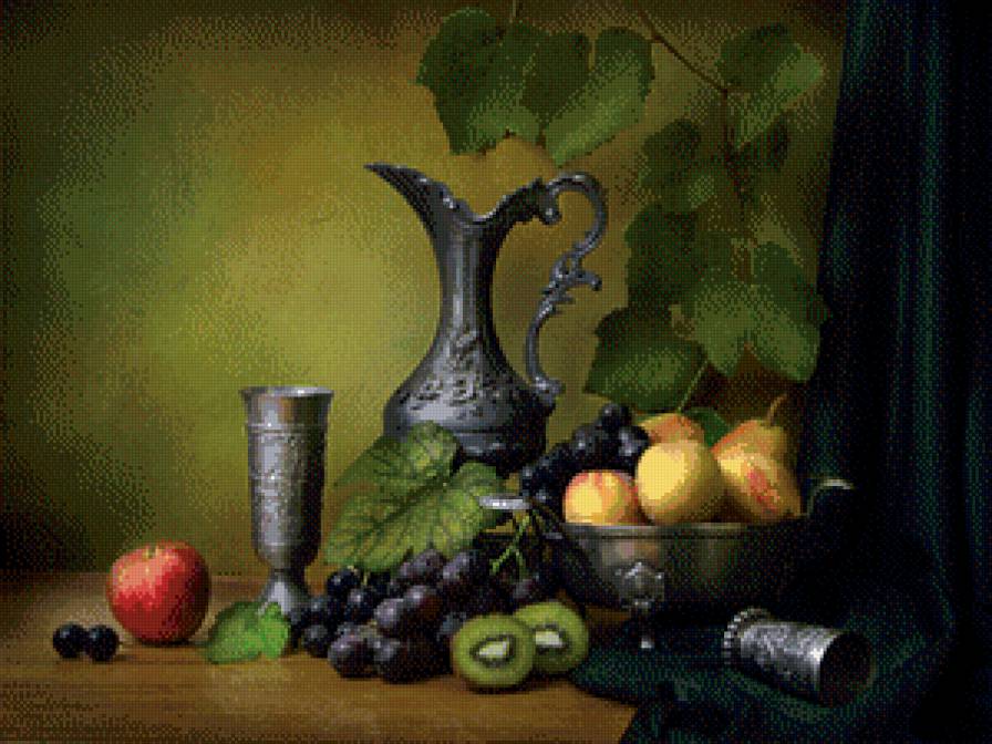 №463163 - живопись, натюрморт, фрукты - предпросмотр