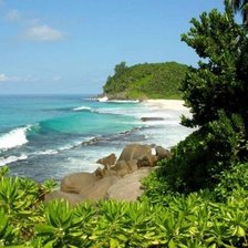 Схема вышивки «море»