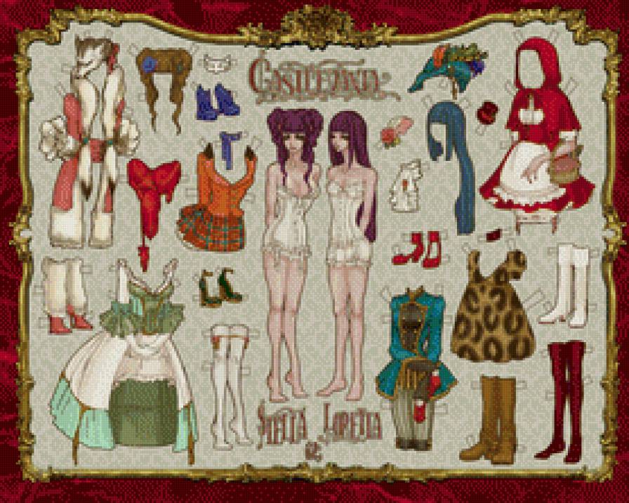 бумажные куклы - куклы - предпросмотр