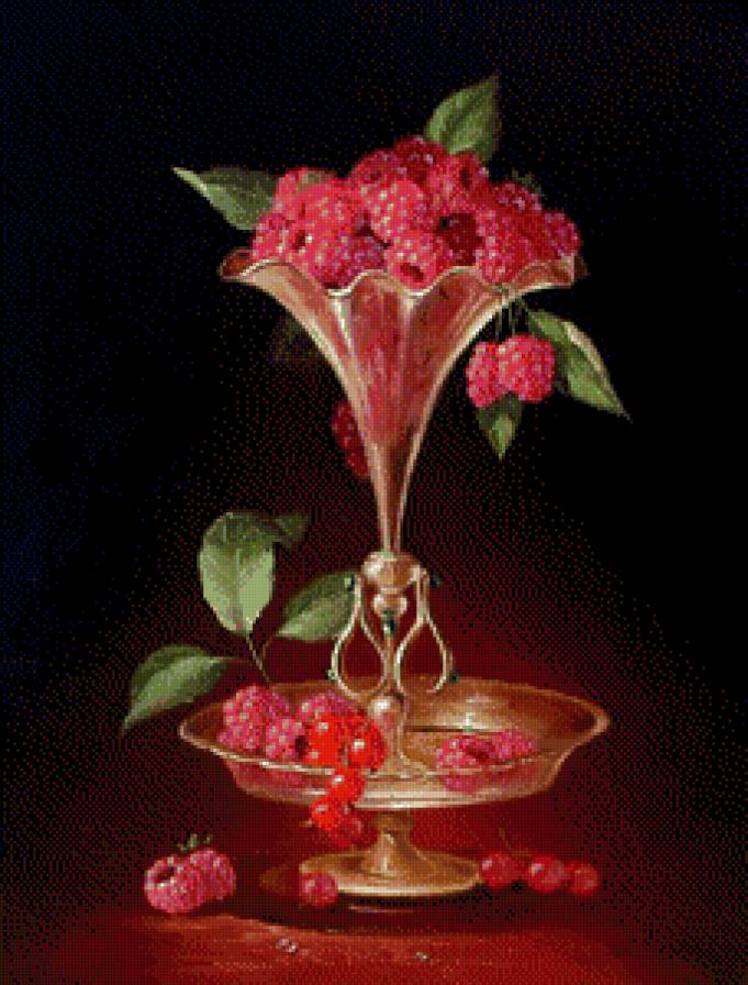 ваза с фруктами - натюрморт - предпросмотр