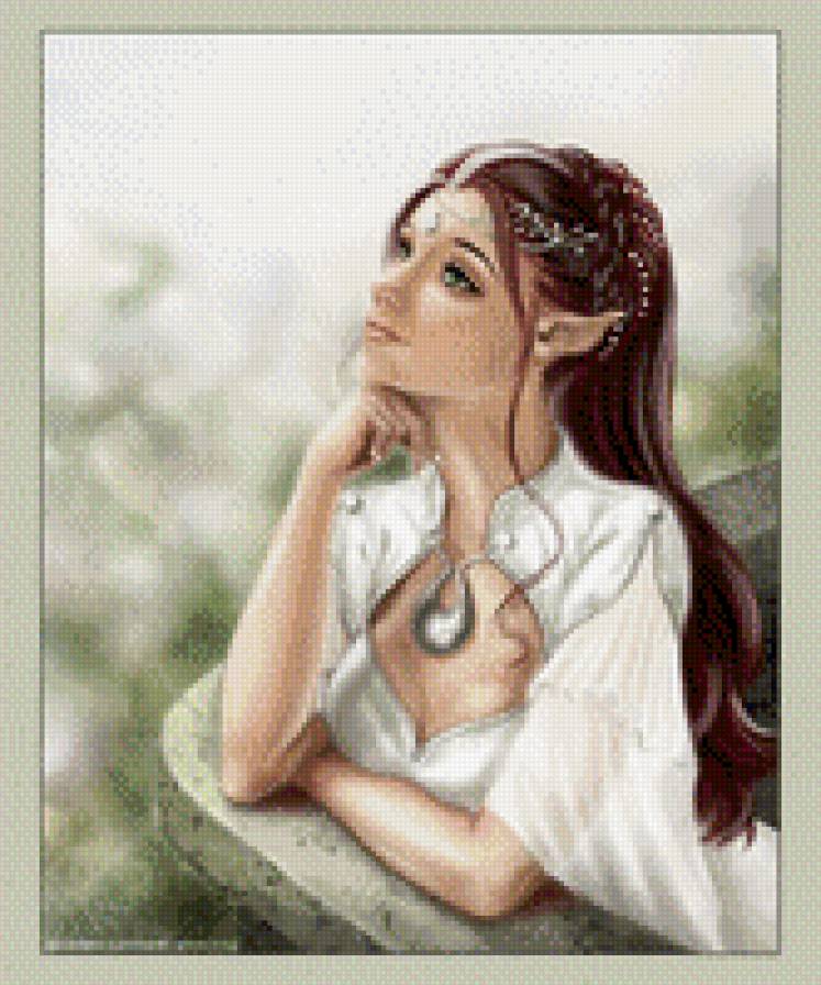 эльф - девушка, эльф, фэнтези - предпросмотр