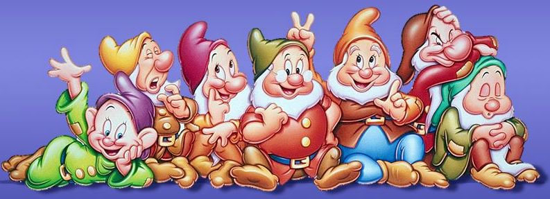 Семь гномов - мультяшки - оригинал