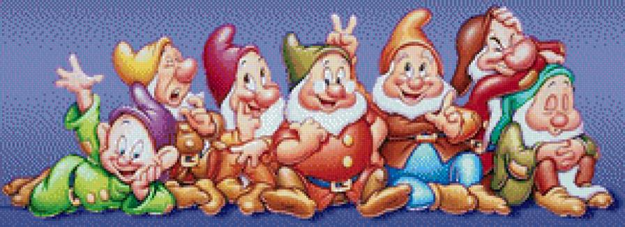 Семь гномов - мультяшки - предпросмотр