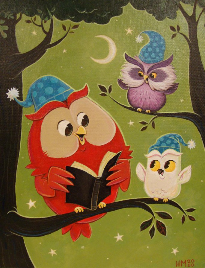 Совушки - птицы, сова - оригинал