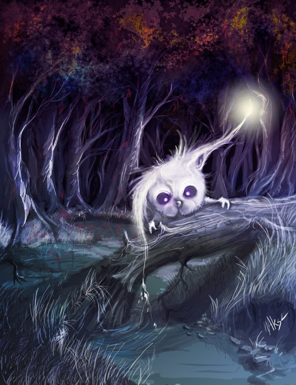 Зверек - зверек, фэнтэзи, лес - оригинал