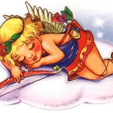 Схема вышивки «спящий ангел»