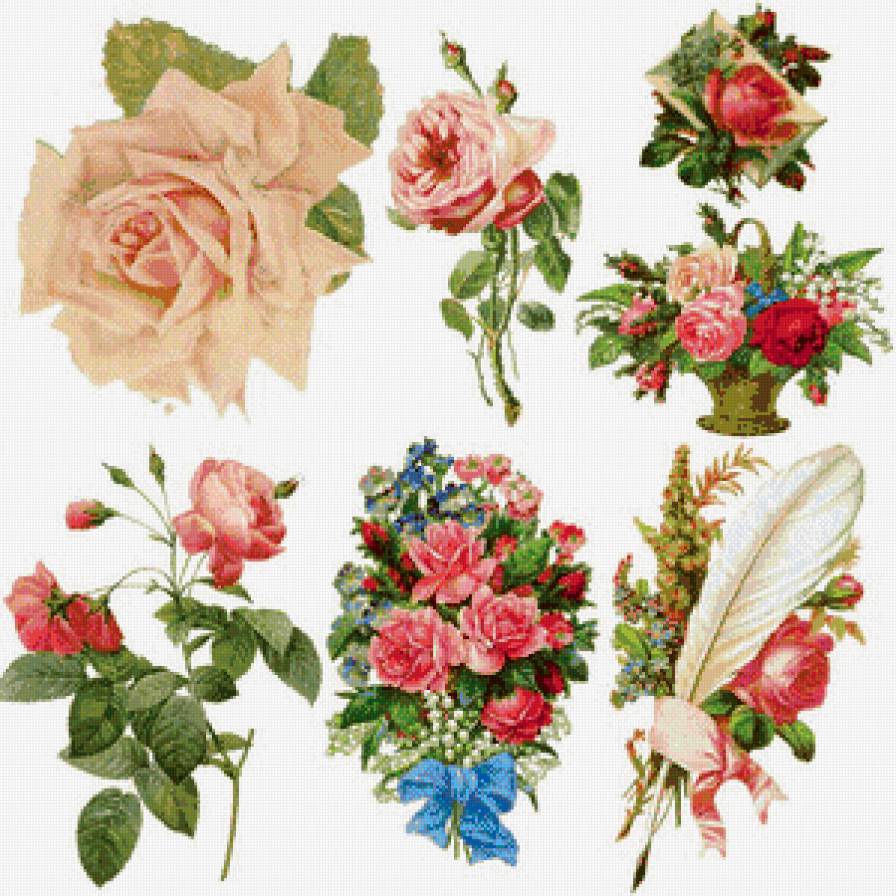 букетики2 - букет, цветы - предпросмотр