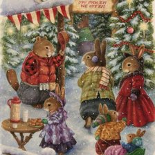 Схема вышивки «все за ёлками»