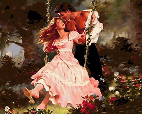 на качелях - оригинал