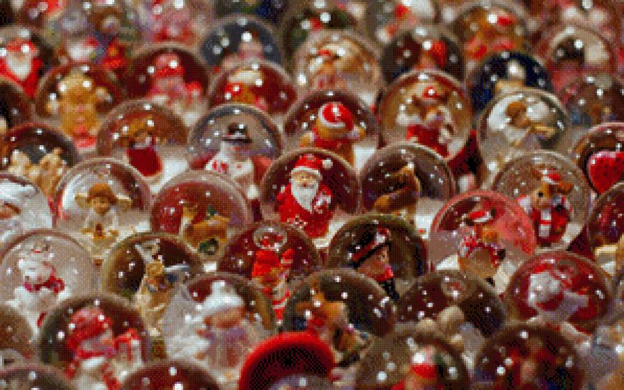 снежные шары - новый год, зима, рождество - предпросмотр