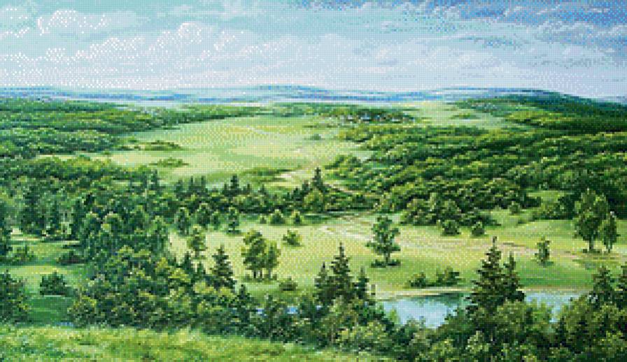 Простор - простор, пейзаж, красота, картина, равнина - предпросмотр