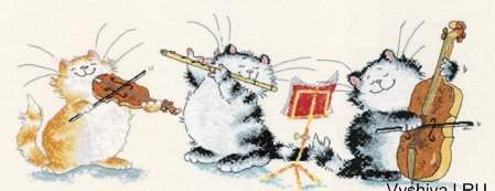 котячее трио - кошки - оригинал