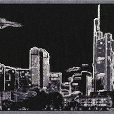 Оригинал схемы вышивки «ночной город» (№466301)