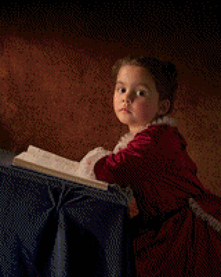 девочка с книгой - дети - предпросмотр
