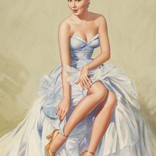 Схема вышивки «девушка»