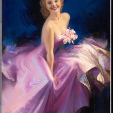 Схема вышивки «девушка»