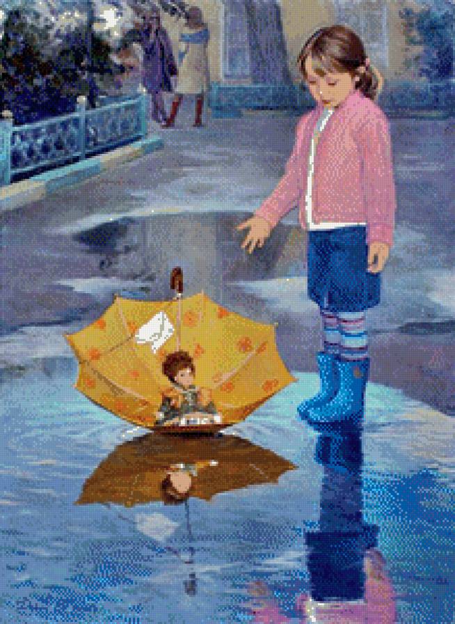 Серия "Очаровашки" - пейзаж, девочка, дети - предпросмотр