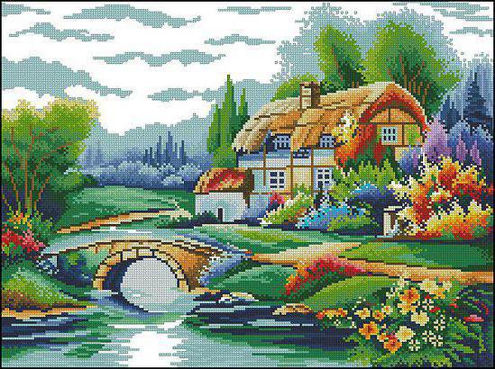 домик у воды - оригинал