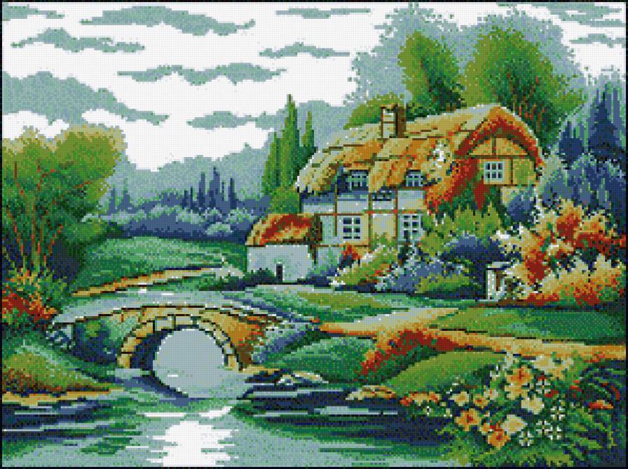 домик у воды - предпросмотр