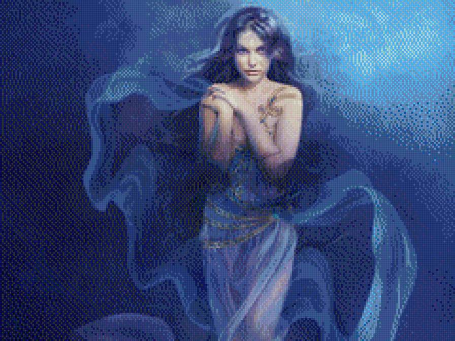 нимфа - вода, девушка - предпросмотр