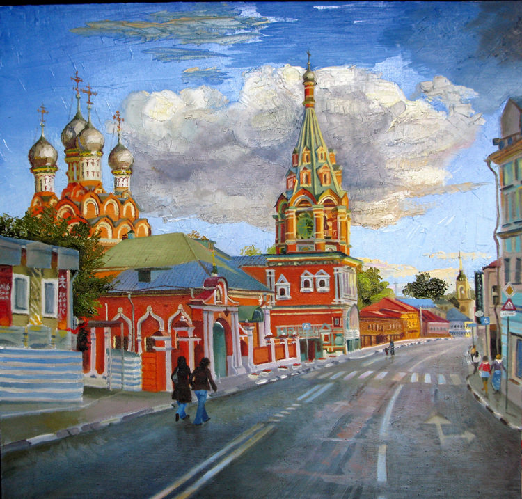 храм - город, храм, улица - оригинал