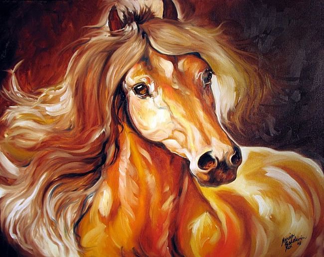 Лошадь, художник Marcia Baldwin - художник marcia baldwin, лошадь - оригинал