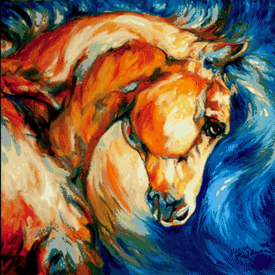 Лошадь, художник Marcia Baldwin - художник marcia baldwin, лошадь - предпросмотр