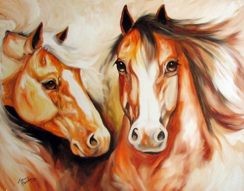 Пара лошадей Марсия Болдуин - оригинал