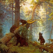 Схема вышивки «мишки Шишкин»