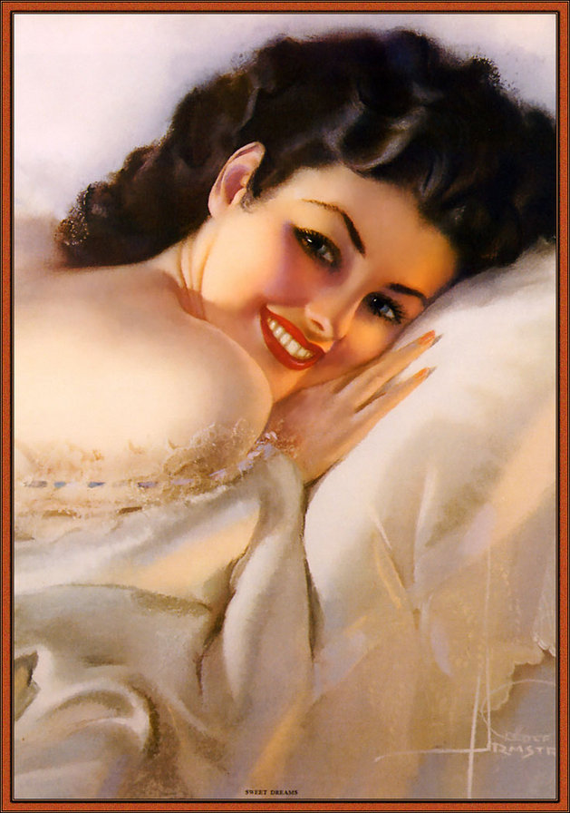 красавица - ретро - оригинал