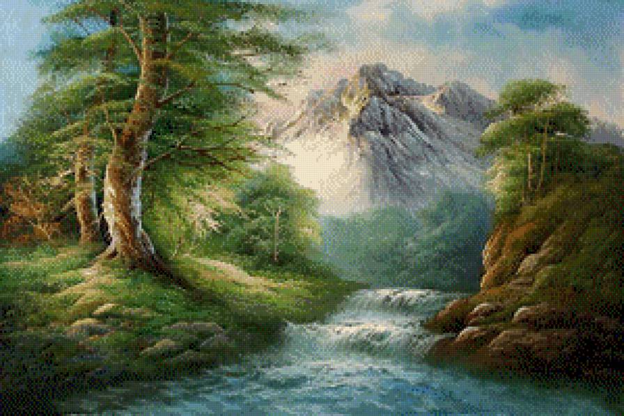 быстрая река - красота природы - предпросмотр