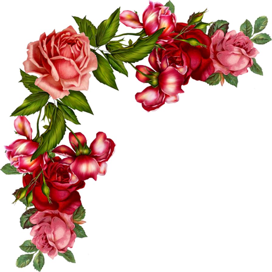 уголок - цветы, подушка, розы, роза, живопись - оригинал