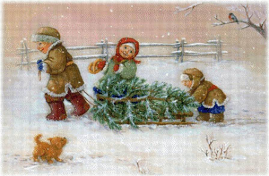 В предвкушении нового года - зима, новый год, рождество - предпросмотр