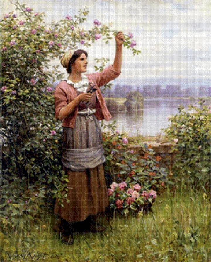 Daniel Ridgway Knight - картина, художник, пейзаж, daniel ridgway knight - предпросмотр