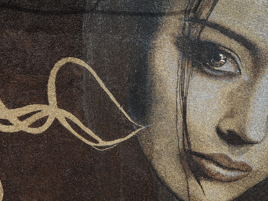 портрет из кофе - портрет - оригинал