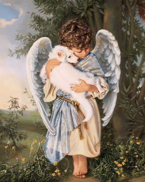 Маленький ангел - мальчик, дети, ангел - оригинал