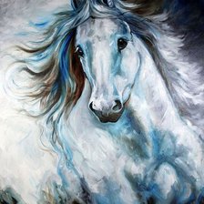 Схема вышивки «Лошадь Марсия Болдуин»