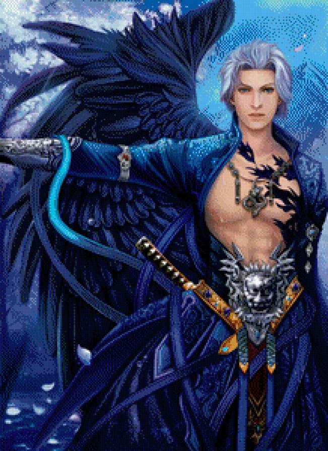 Темный ангел - оружие, парень, сказка, миф, фэнтези, ангел, люди - предпросмотр