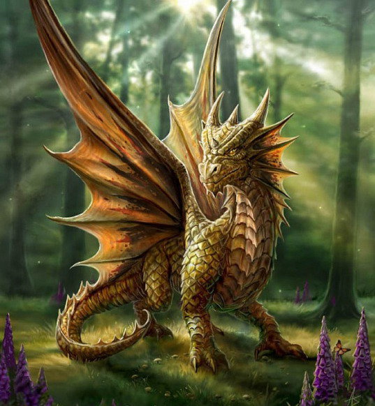 Лесной дракон - дракон, сказка, фэнтэзи - оригинал