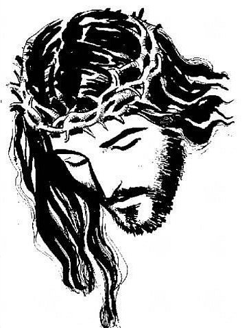 Иисус 3 монохром - спаситель, иисус - оригинал