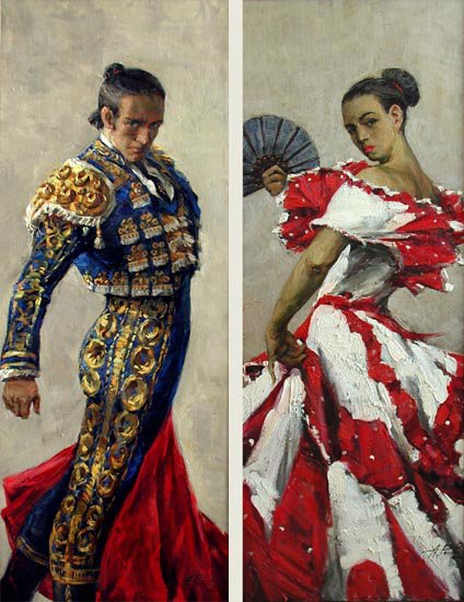 Испанские мотивы - диптих - оригинал