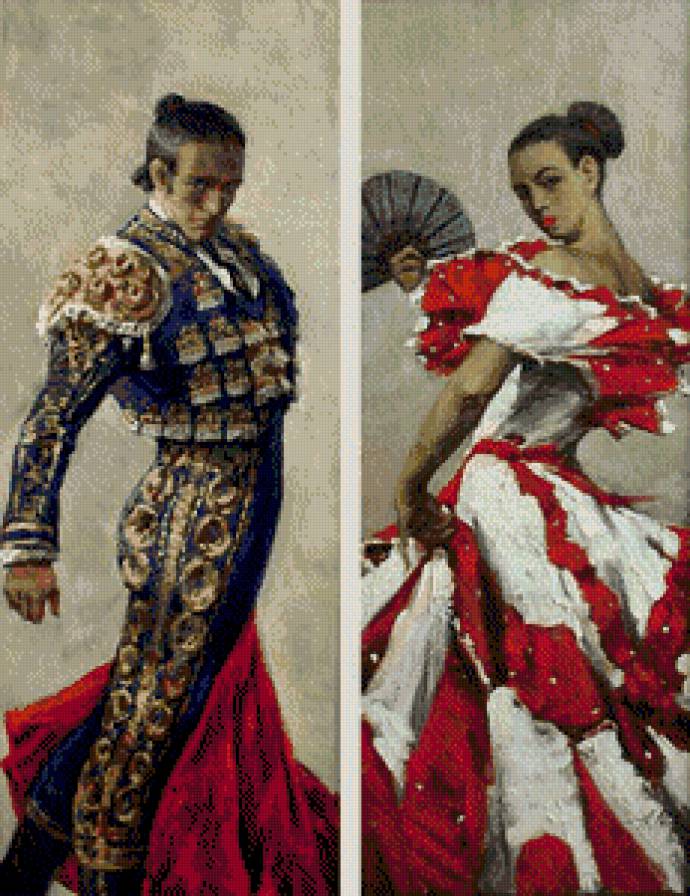 Испанские мотивы - диптих - предпросмотр