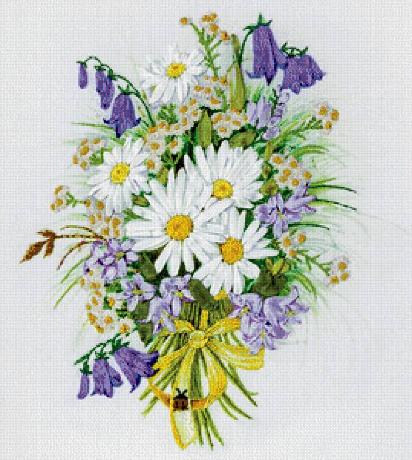 букет полевых цветов - цветы, букет - предпросмотр