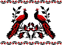 украинская вышиванка - этно - оригинал